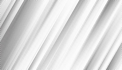 Aufkleber - Diagonal, oblique, slanting effect dots geometric vector pattern. Abstract halftone texture and background. Vector illustration.	