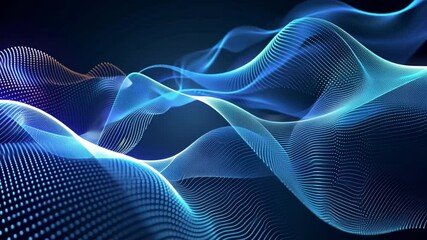 Poster - vibrant abstract background of flowing blue and purple light modern digital experience of movement a