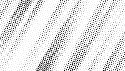 Aufkleber - Grunge halftone gradient texture. Faded grit noise background. Sandy gritty wallpaper. Retro pixelated backdrop. Black and white anime or manga comic overlay. Vector graphic design textured halftone