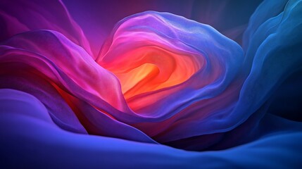 Leinwandbilder - Fluid Spectrum, A Symphony of Color and Movement in Abstract Form