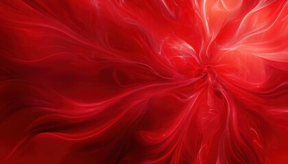 Aufkleber - Abstract Red Swirls and Waves Background with Light Effects and Decorative Patterns for Modern Design with Vibrant Colors