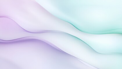 Aufkleber - Abstract Wavy Background with Smooth Gradient Pastel Colors with Elegant Flowing Curves and Lines in a Modern Design with Soft Artistic Light