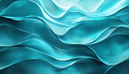 Poster - Abstract Aqua Waves Texture Background Pattern with Light and Shadow for Modern Art Design Wallpaper or Backdrop