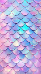 Leinwandbilder - Pattern of white iridescent scales arranged in a checkerboard layout