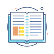 © MAHMUDA  - Open Notebook Document Icon Representing Writing or Note-Taking