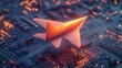 © aby.std - Origami plane on circuit board