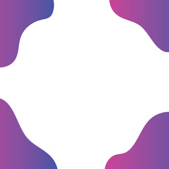 Wall Mural - Set of cute abstract shapes.Vector loose frame.