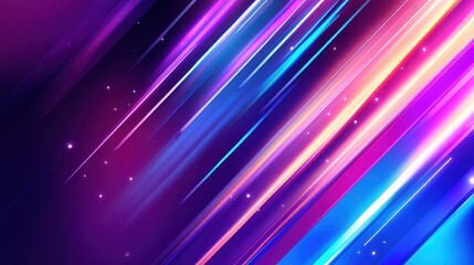Poster - Vibrant abstract background featuring dynamic streaks of color and light in motion