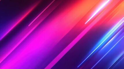 Poster - Vibrant abstract background with dynamic lines in purple, pink, and blue hues, suitable for digital design