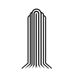 Aufkleber - Abstract Tall Building Silhouette