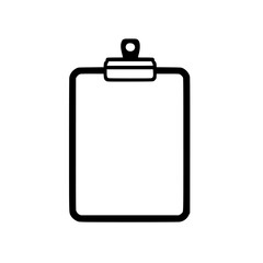 Poster - Clipboard with blank sheet ready for notes or tasks during office work or academic sessions