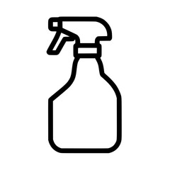 Poster - Icon representing a spray bottle commonly used for cleaning tasks and various applications in household maintenance