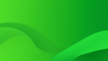 Poster - Abstract green wavy background with gradual color transition and dynamic fluid design
