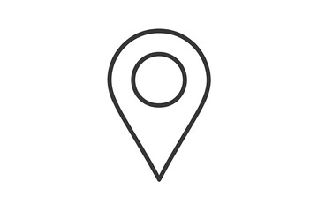Poster - Vector illustration of a location pin icon suitable for maps and navigation applications in digital design