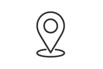 Fototapete - Vector illustration of a location pin icon suitable for marking points on maps and navigation apps