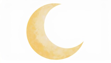 Poster - watercolor crescent moon ramadan graphic for web design and print media 