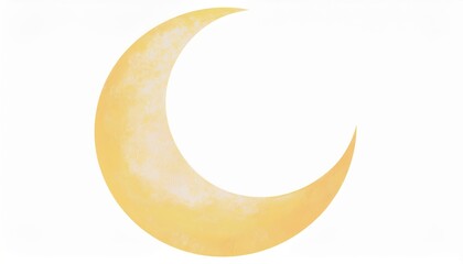 Poster - watercolor crescent moon ramadan graphic for web design and print media 