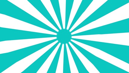 Poster - Abstract teal and white sunburst design a vibrant and eye-catching illustration with radial rays creating a dynamic 