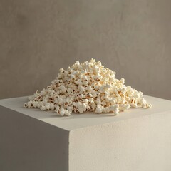 Poster - Pile of delicious popped corn, perfect snack. Ready to eat, light and airy. Great for movie nights or anytime a crunchy treat is desired.