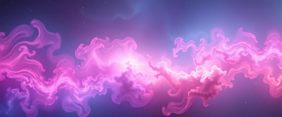 Wall Mural - Dreamlike pastel nebula swirls, vast empty space, cosmic dust,  enchantment, galaxy