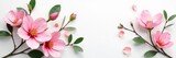 Elegant arrangement of pink eustoma blossoms and green eucalyptus on white, white background, leaves, elegant