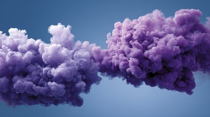Fototapete - Dark pigment clouds expand and swirl dramatically in clear liquid, showcasing intricate patterns and vibrant colors against a neutral background