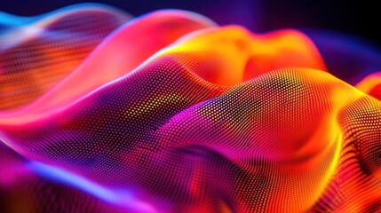 Poster - abstract colorful wave pattern