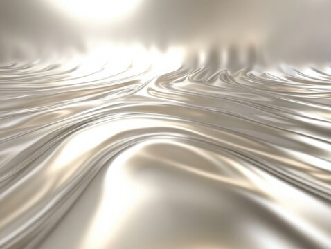 Shimmering bloom ripples, hazy fluid in background