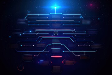 Poster - abstract circuit board design