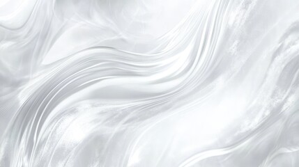 Aufkleber - Minimal abstract background with flowing white and gray lines, soft curve design in modern gradient style, ideal for digital presentations, web templates, branding or business visuals
