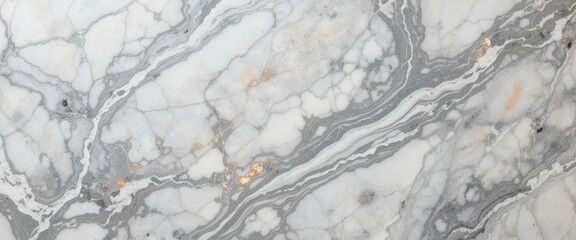 Fototapete - Elegant Marble Texture A Refined Close-Up of Swirling Gray and White Hues