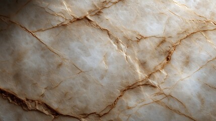 Poster - A smooth beige marble stone texture with fine light brown veining and subtle imperfections, matte surface giving a natural earthy appearance, captured in studio lighting