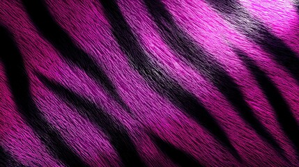 Poster - Vibrant pink and black striped texture perfect for eco-friendly design mockups and backgrounds