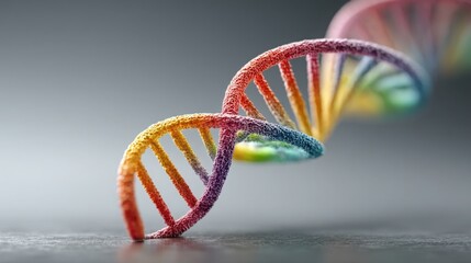 Poster - Detailed dna model representing the building blocks of life in a scientific setting with emphasis on biological structure