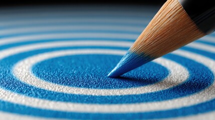 Poster - Dart hitting the representing precision and focus in achieving goals and success in business and life