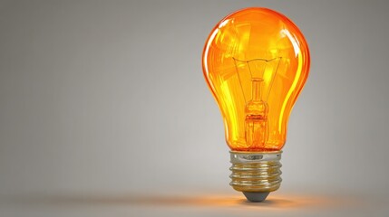 Poster - A bright light bulb capturing the essence of brainstorming new business names with an ai-generated tool concept