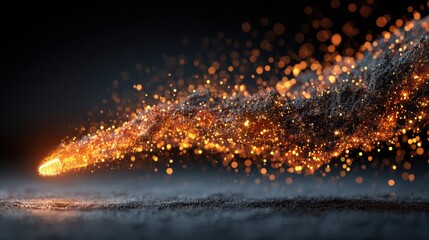 Poster - Intense fire illuminating darkness representing the spark of creativity and inspiration in a dramatic visual context