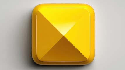 Poster - Vibrant yellow button symbolizing simplification of complex features in product explainers and user interfaces