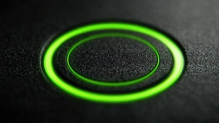 Poster - Green on a black surface representing precision and marking techniques in automated fibonacci level tools