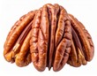 © Isabella  - Whole pecan nuts with natural grooves and rich brown texture, isolated