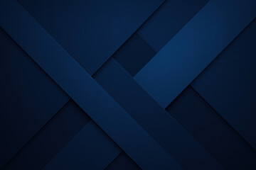 Poster - This abstract composition uses interlocking dark blue segments to represent strategy and decision-making within a dynamic business environment