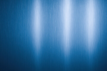 Poster - This brushed metallic surface in a serene steel blue hue symbolizes innovation and strategic growth through its soft vertical light that conveys clarity and efficiency