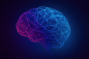 Poster - This abstract neural web symbolizes innovation and strategy illustrating interconnected growth and efficient leadership in a complex business network