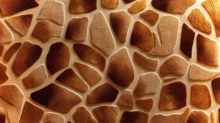 Poster - Unique textured backdrop resembling animal skin in a vibrant earthy tone