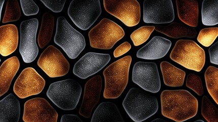 Poster - Textured backdrop with eco-friendly design elements showcasing animal-inspired patterns