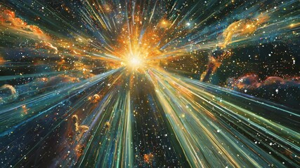 Poster - Vast expanse of twinkling stars in a dark cosmic space creating a magical celestial scene tonight