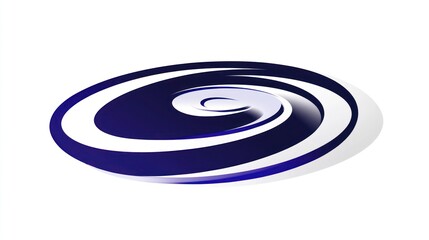 Poster - Abstract swirling oval graphic