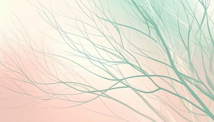 Poster - Serene nature scene abstract design soft background minimalist environment artistic viewpoint