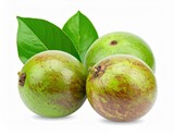Fresh garcinia atroviridis fruit isolated on white 
