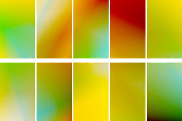 Poster - Abstract blurred gradient background in bright colors. Colorful smooth illustration